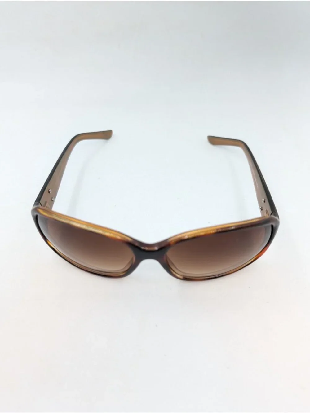 Steve Madden Sunglasses Brown faux Tortoise Women's Gold Side Logo S295 TSGD